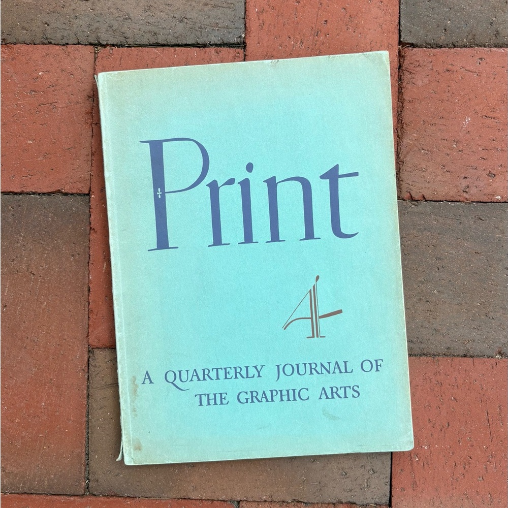 1941 Print A Quarterly Journal of the Graphic Arts Printing Griffin Rare Books